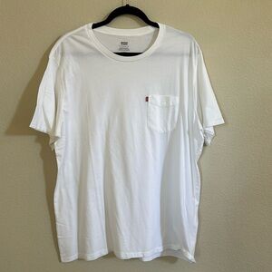 Levis Men’s Short Sleeve White T-Shirt